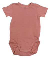 Růžové jednodílné body H&M