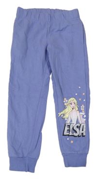 Fialové tepláky s Elsou Disney