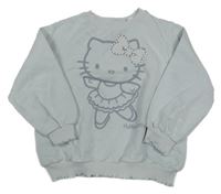 Světlemodrá mikina s Kitty a pecičkami H&M