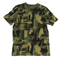 Khaki-černé vzorované tričko F&F