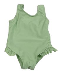 Světlezelené jednodílné plavky Primark