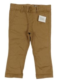 Nové - Hnědé plátěné skinny fit kalhoty V by Very