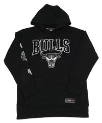 Černá basketbalová mikina s kapucí - Chicago Bulls Primark