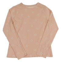 Nové - Růžové květované triko George