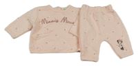 2set - Světlerůžová prošívaná mikina s Minnie + tepláky Disney