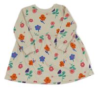 Béžové květované teplákové šaty George