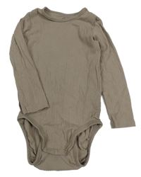 Hnědé žebrované body H&M