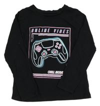 Černé triko s ovladačem George