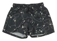 Antracitové plážové kraťasy s Pikachu H&M