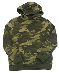 Khaki army mikina s kapucí M&S