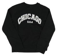 Černá mikina s nápisem 