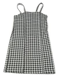 Šedo-černé vzorované úpletové šaty Primark