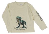 Smetanové triko s dinem 