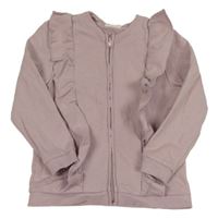 Lila propínací mikina s volánky Pep&Co