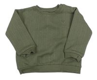 Khaki vzorovaná mikina Tu