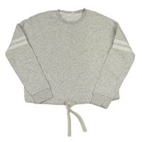Světlešedá melírovaná crop mikina M&S