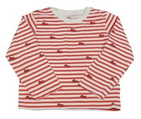 Bílo-červené pruhované triko s Hello Kitty Primark