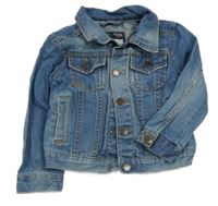 Modrá riflová bunda 