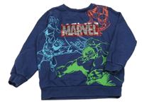 Tmavomodrá mikina se superhrdiny Marvel