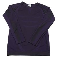 Tmavofialové funkční triko 