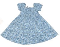 Světlemodro-bílé květované šaty Primark