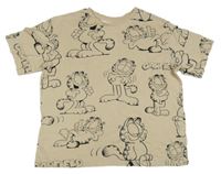 Béžové tričko - Garfield H&M