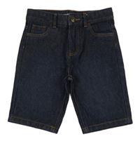 Tmavomodré straight riflové kraťasy Denim Co.