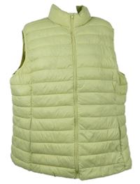 Dámská citrónová šusťáková zateplená vesta Dunnes 