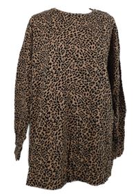 Dámská růžovo-černá vzorovaná mikina Papaya 