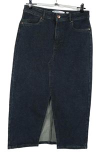 Dámská tmavomodrá riflová pouzdrová sukně Vero Moda 