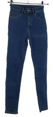 Dámské modré skinny rifle Shein 