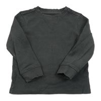 Tmavošedé žebrované triko George