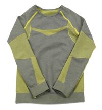 Šedo-žluté funkční spodní triko Lupilu