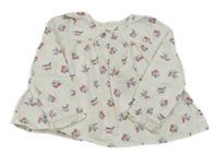 Bílá květinová halenka John Lewis