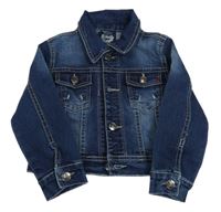 Tmavomodrá riflová bunda