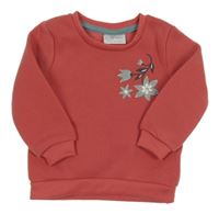 Růžová mikina s kytičkou so cute