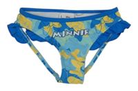 Modré plavkové kalhotky s nápisem Minnie Disney