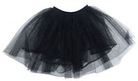 Černá třpytivá tylová sukně 