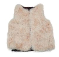 Světlerůžová kožešinová podšitá vesta Name it