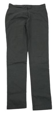 Antracitové společenské chino kalhoty Next