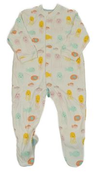 Bílý overal s rybičkami M&S