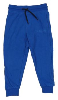 Modré tepláky s nápisem George