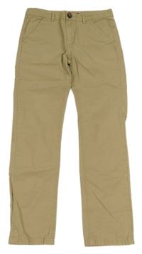 Béžové plátěné chino kalhoty C&A