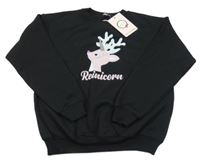 Nové - Černá mikina s laní 