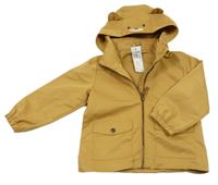 Nové - Medová šusťáková jarní bunda s kapucí s čumákem H&M