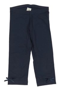 Tmavomodré capri legíny s mašlemi C&A