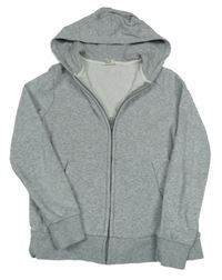 Šedá propínací mikina s kapucí H&M