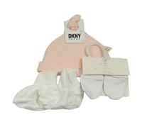 Nové - 3set - čepice DKNY + bílé bačkory + rukavice F&F