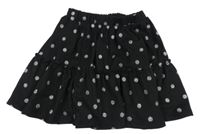 Černá puntíkovaná sukně George 