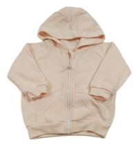 Broskvová propínací mikina s kapucí Primark